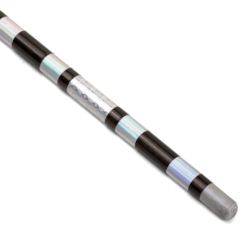Chrome Competition Silver/Black Lotus Wood Bo Staff-60