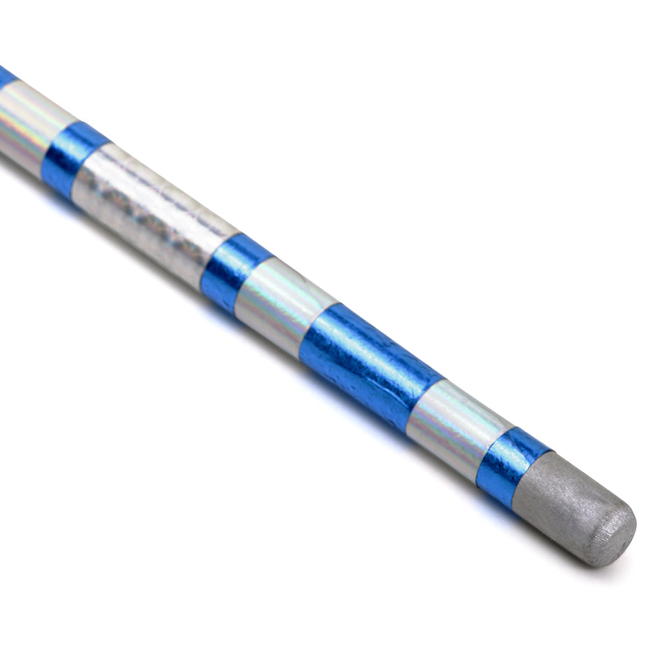 Chrome Competition Silver/Blue Lotus Wood Jo Staff-50