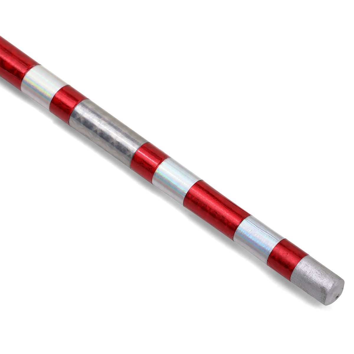 Chrome Competition Silver/Red Lotus Wood Staff-50