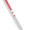 Chrome Competition Silver/Red Lotus Wood Staff-50