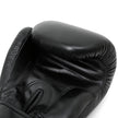 Boxing Gloves Leather-with Free Boxing Wraps (Black)