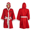 Plain Satin Boxing Gown-Red