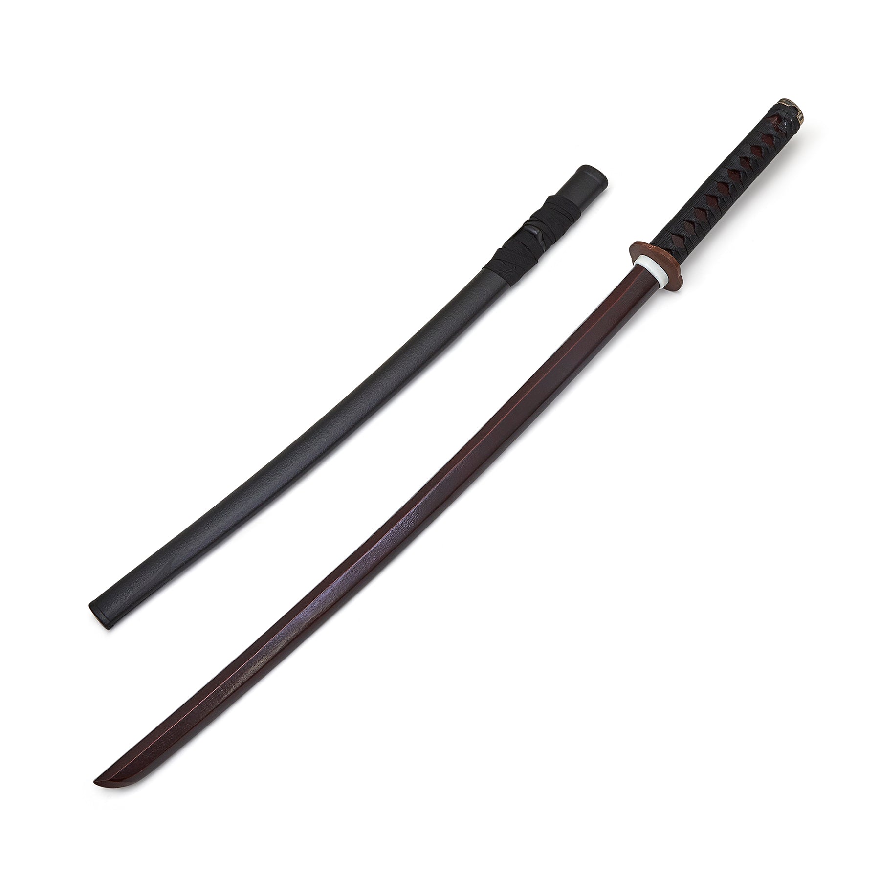 Wooden Cherry Oak Roped Bokken with Plastic Scabbard-40