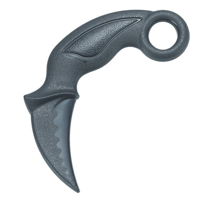 Black Polypropylene Combat "Karambit" Training Knife-7"