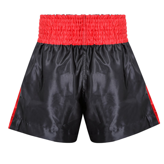 Muay Thai Competition Fight Shorts-Black/Red