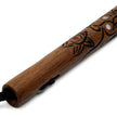 Deluxe Red Oak Carved Dragon Nunchucks with Cord-12