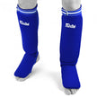Fairtex Competition Muay Thai Elastic Shin Pads-Blue