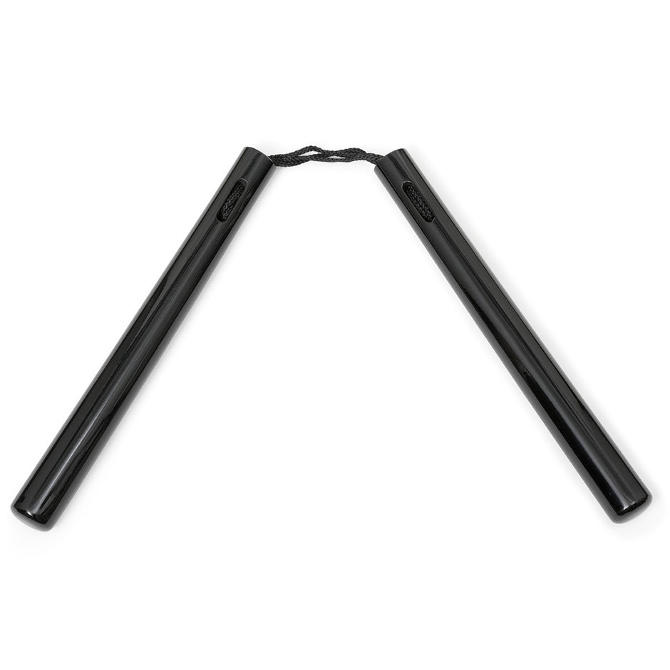 Graphite Nunchaku with Cord-All Black
