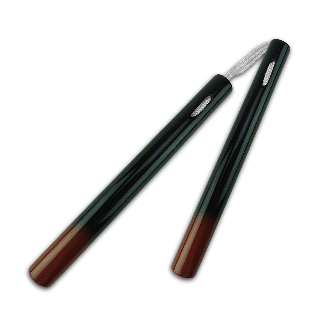 Graphite Nunchaku with Cord: Black/Red-12
