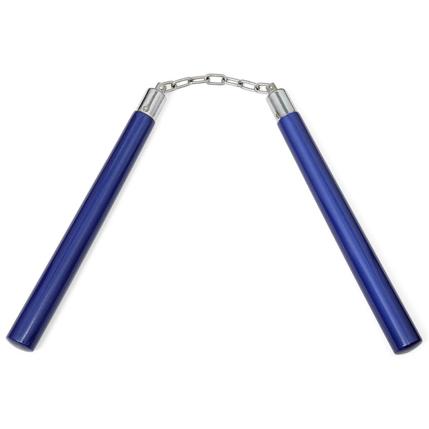 Graphite Nunchaku with BB-All Blue-12"