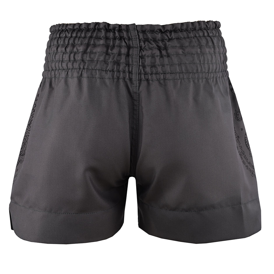 Twin Tiger Satin Muay Thai Competition Fight Shorts-Grey