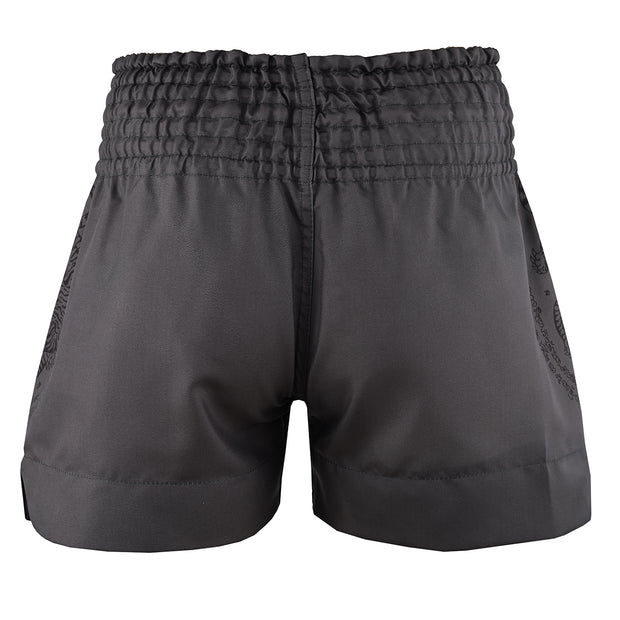 Twin Tiger Satin Muay Thai Competition Fight Shorts-Grey