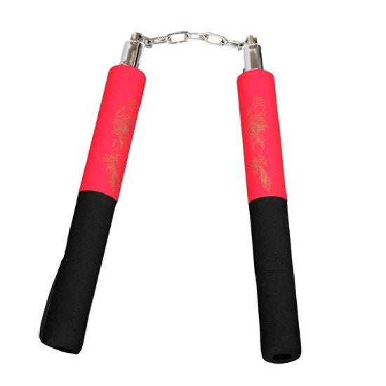 Foam Nunchaku-Red/Black Dragon-12