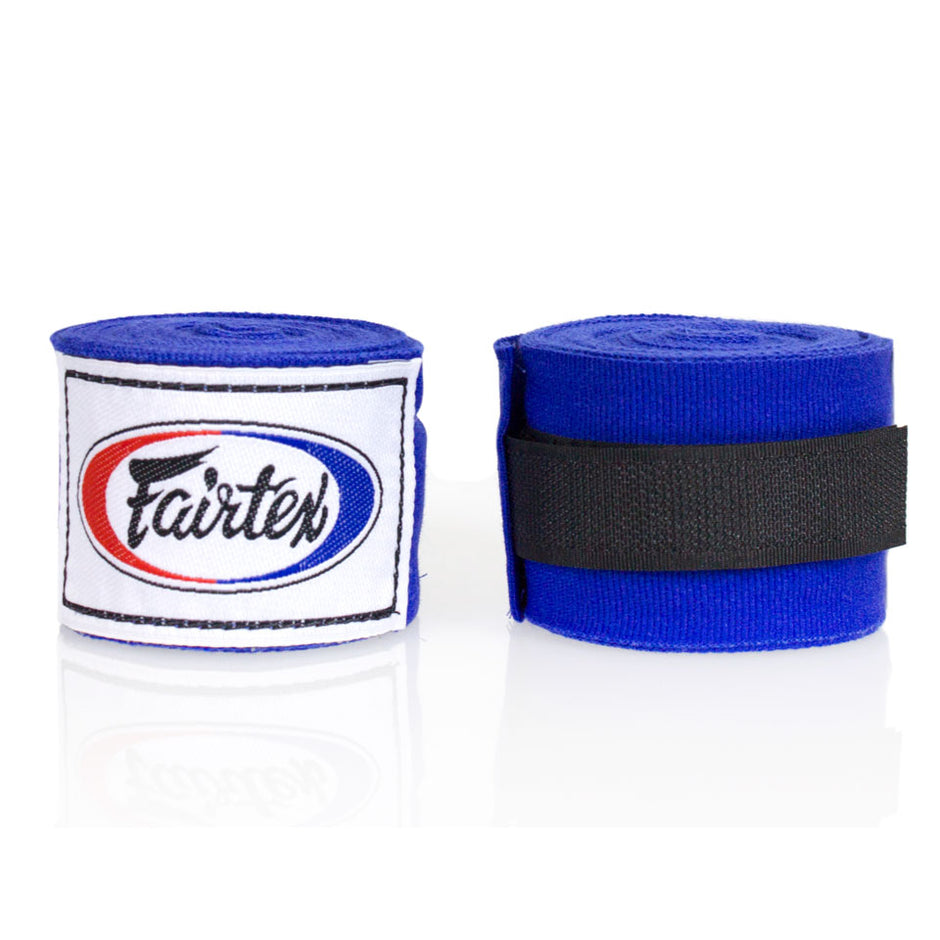 Fairtex Blue Traditional Elastic Stretch Hand Wraps-4.5M