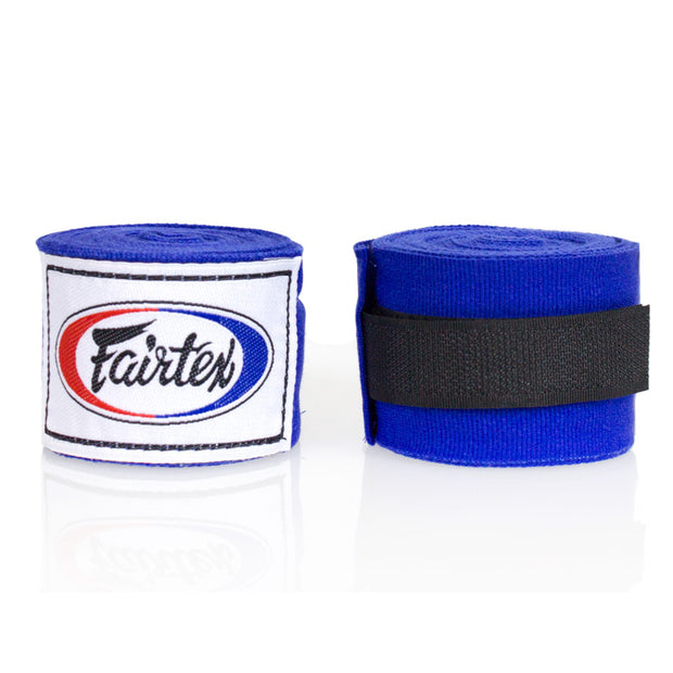 Fairtex Blue Traditional Elastic Stretch Hand Wraps-4.5M