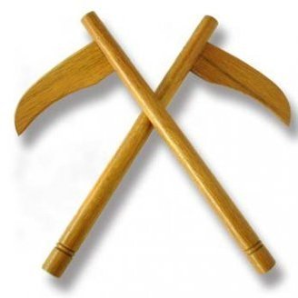 Wooden Kama-Red-18"