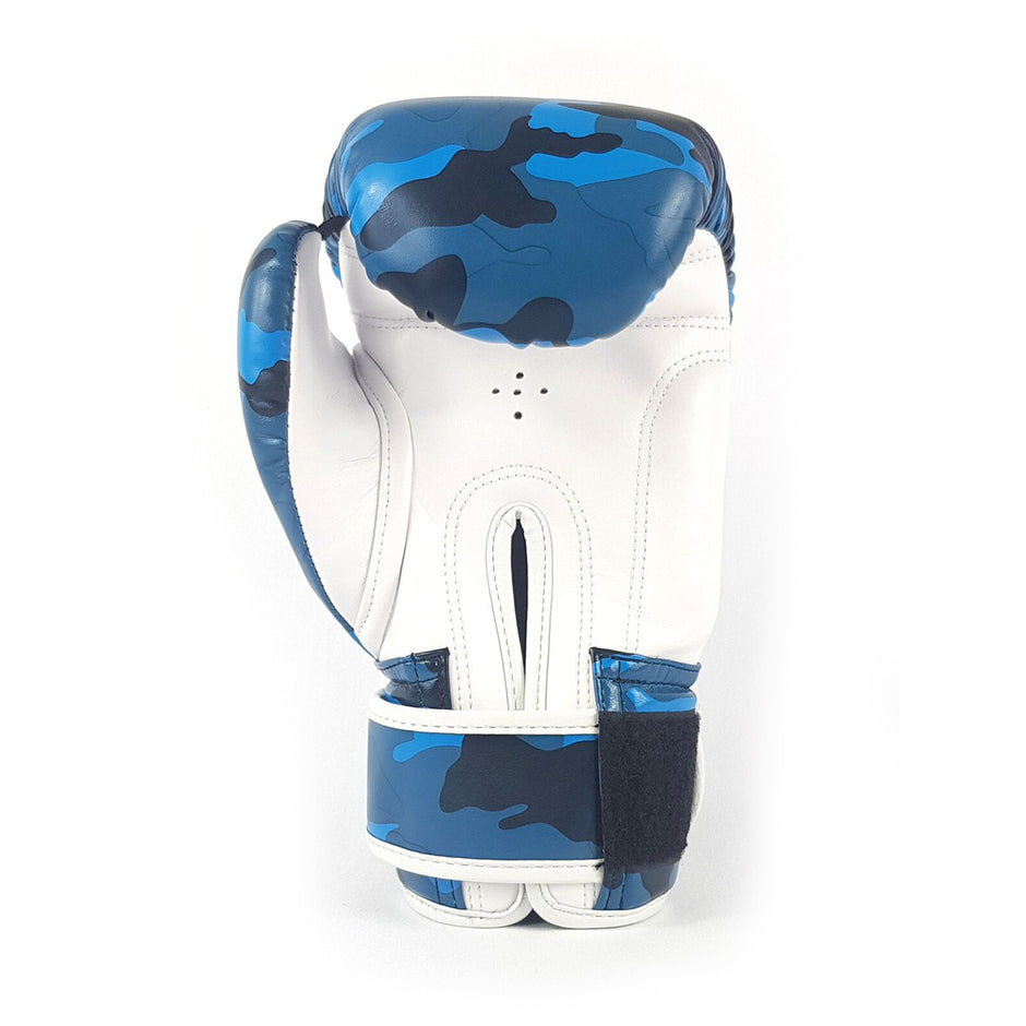 Sandee Authentic Kids Camo Boxing Gloves-Blue