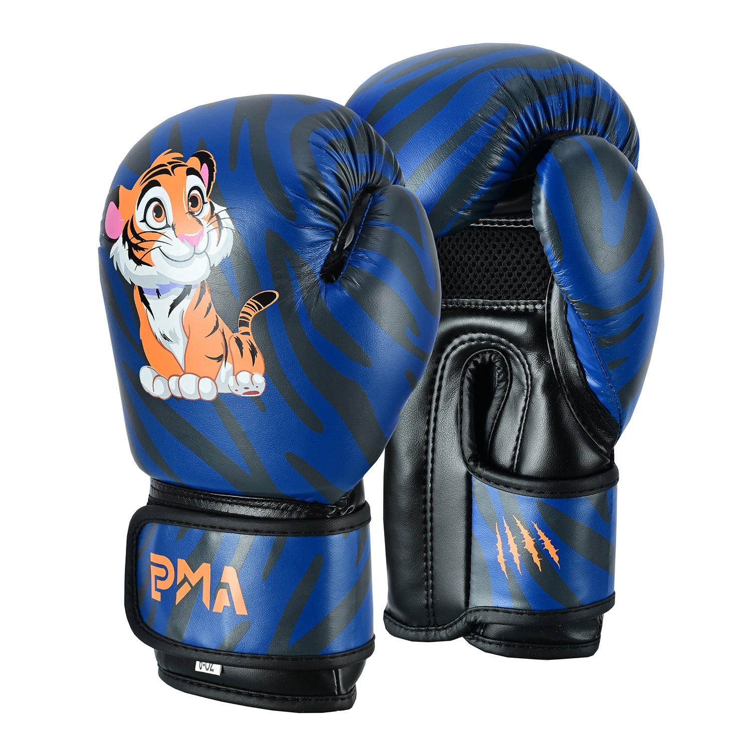 PMA Muay Thai Kids Blue Tiger Gloves