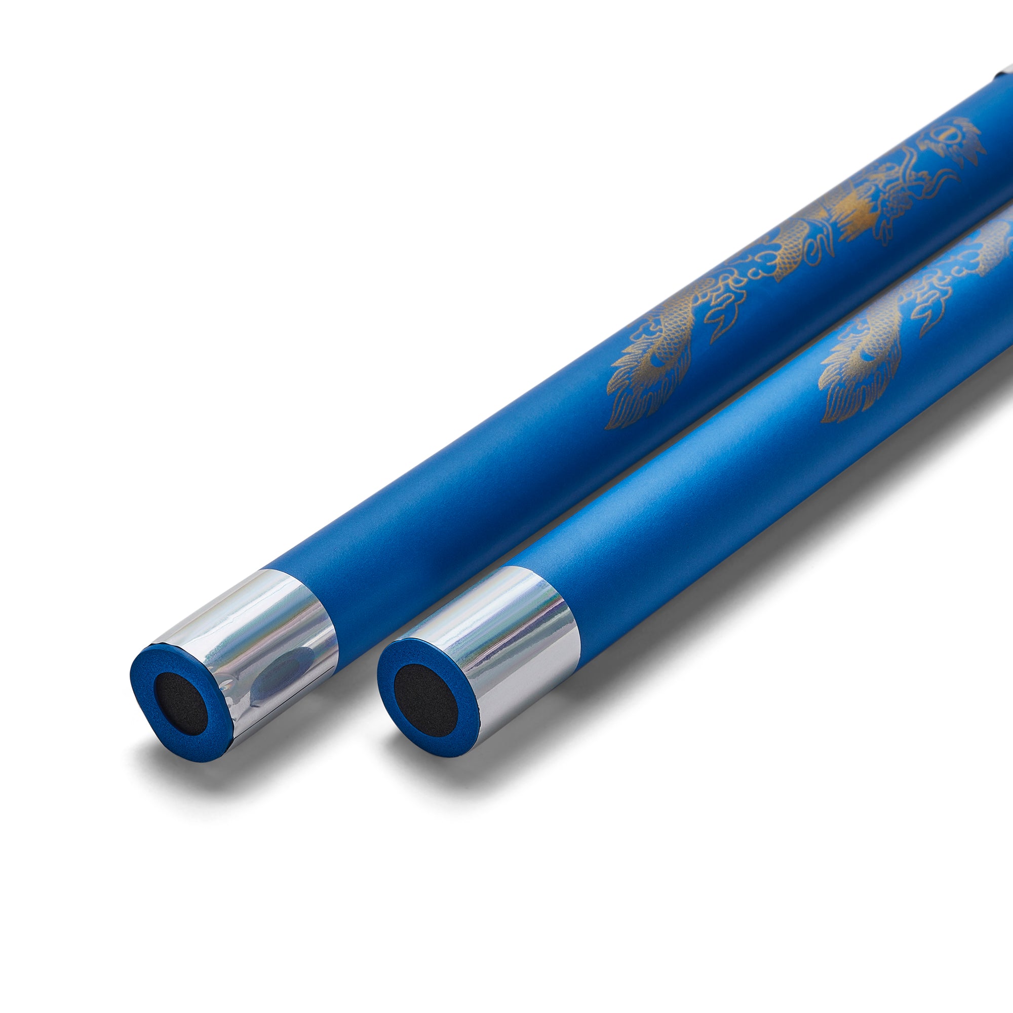 Deluxe Foam Speed Nunchucks with Chain-Blue/Silver-11