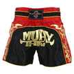 Muay Thai Competition Tribal Fight Shorts-Black