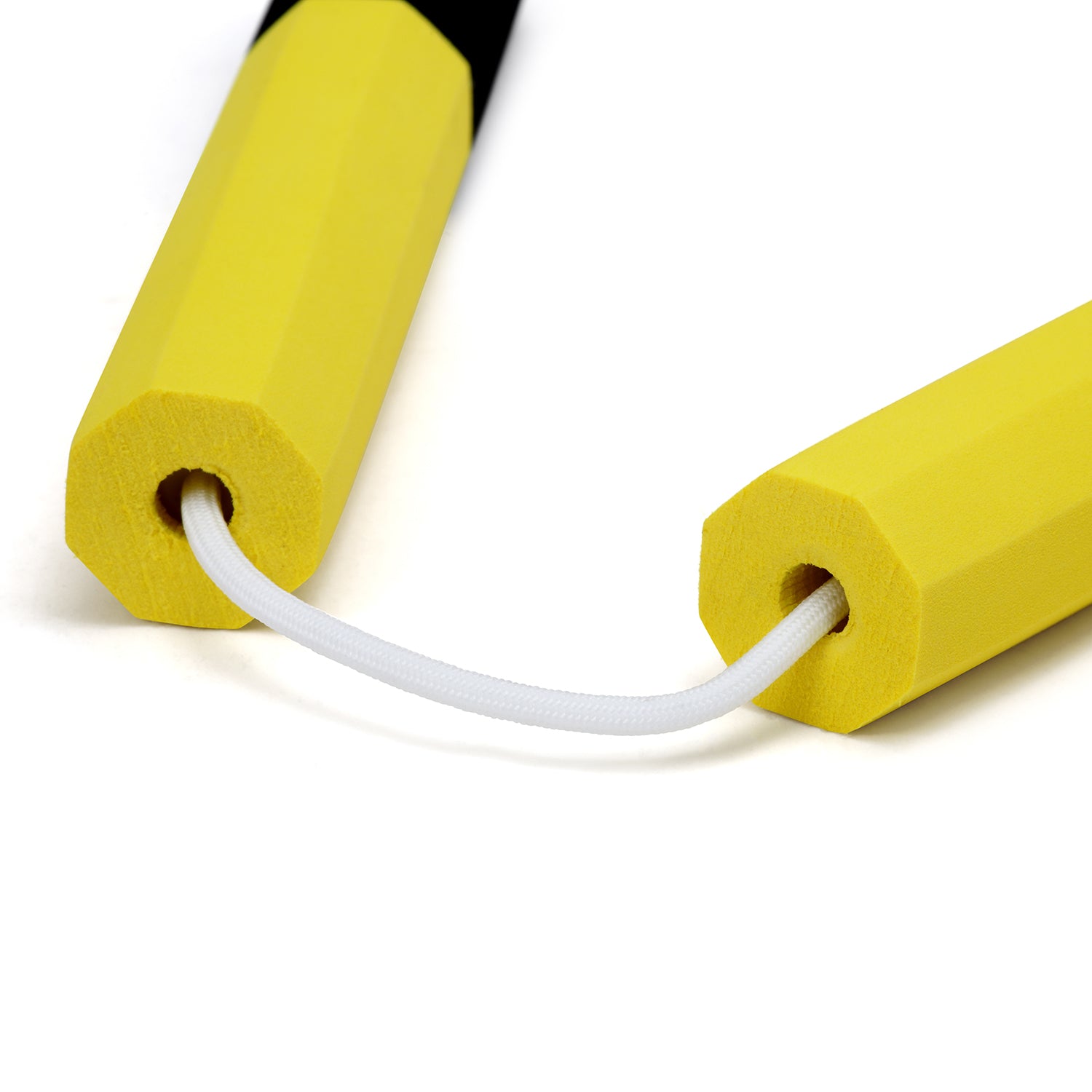 Octagonal Dense Foam Nunchaku-Yellow/Black-10