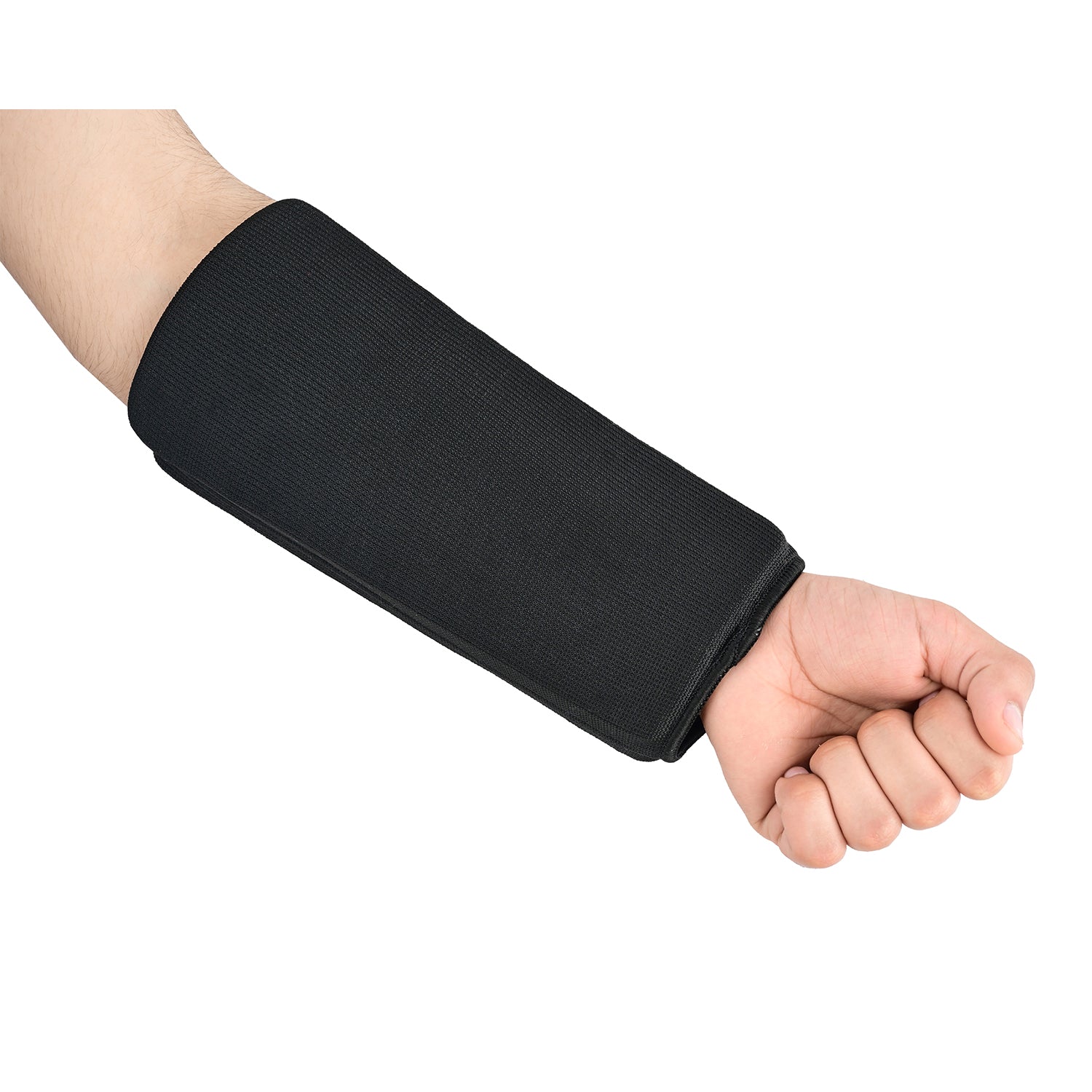 Elasticated Full Contact Forearm Guard-Black (Padded Both Sides)
