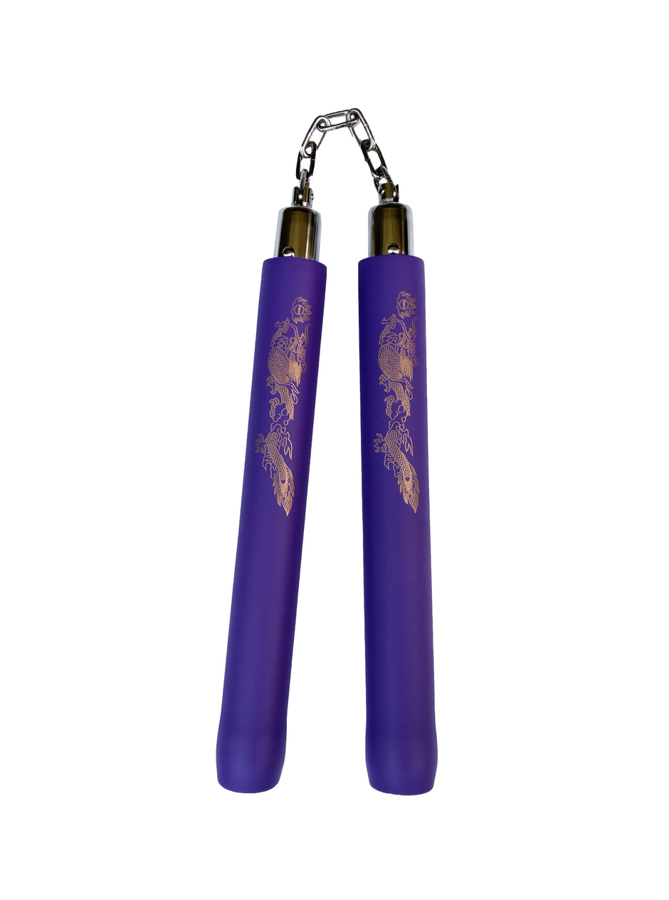 Nunchaku Foam Purple with Chain-12"