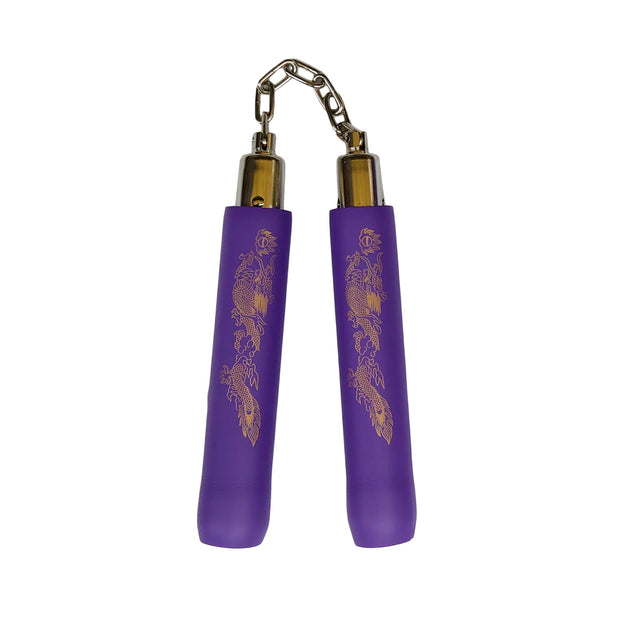Nunchaku Foam Purple with Chain-8"