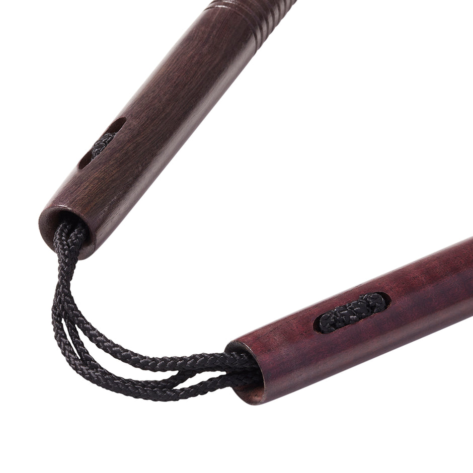 Deluxe Purple Heart Wooden Nunchucks with Cord-12