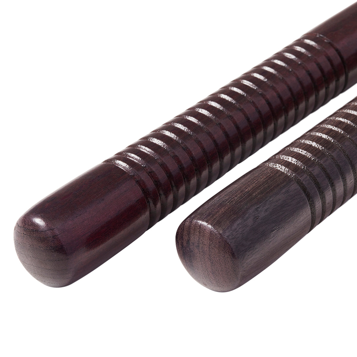 Deluxe Purple Heart Wooden Nunchucks with Cord-12