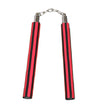 Foam Nunchaku with Chain-Red/Black Stripe-12