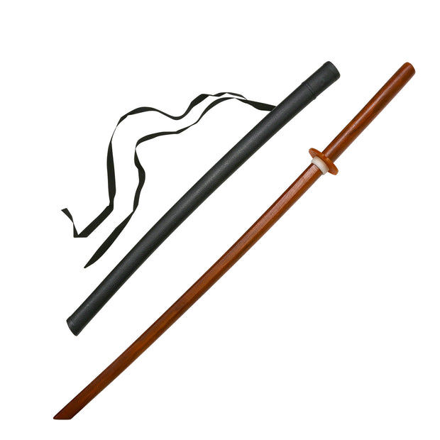 Wooden Red Beech Wood Bokken with Plastic Scabbard