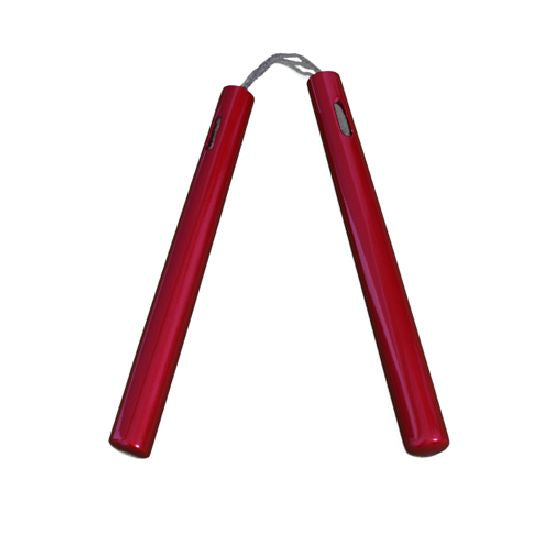 Graphite Nunchaku with cord-All Red