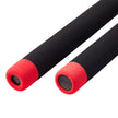 Foam Nunchaku with Metal BB Chain-All Black with Red Tips-12