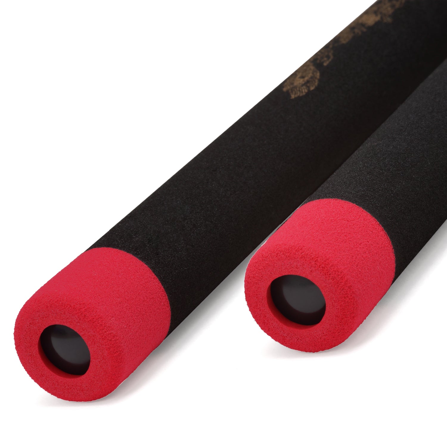 Foam Nunchaku with Cord-Black Dragon with Red Tips-12