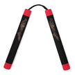 Foam Nunchaku with Cord-Black Dragon with Red Tips-12