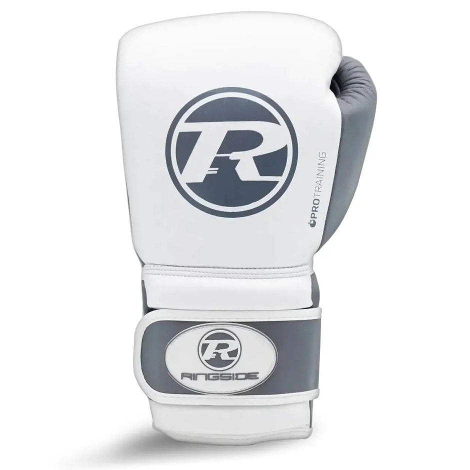 Ringside Boxing Leather Pro Training G2 Gloves-White