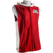 Rival Dazzle Sleeveless Ring Jacket with Hood-Red