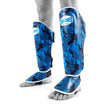 Sandee Authentic Juniors Camo Shin Guards-Blue