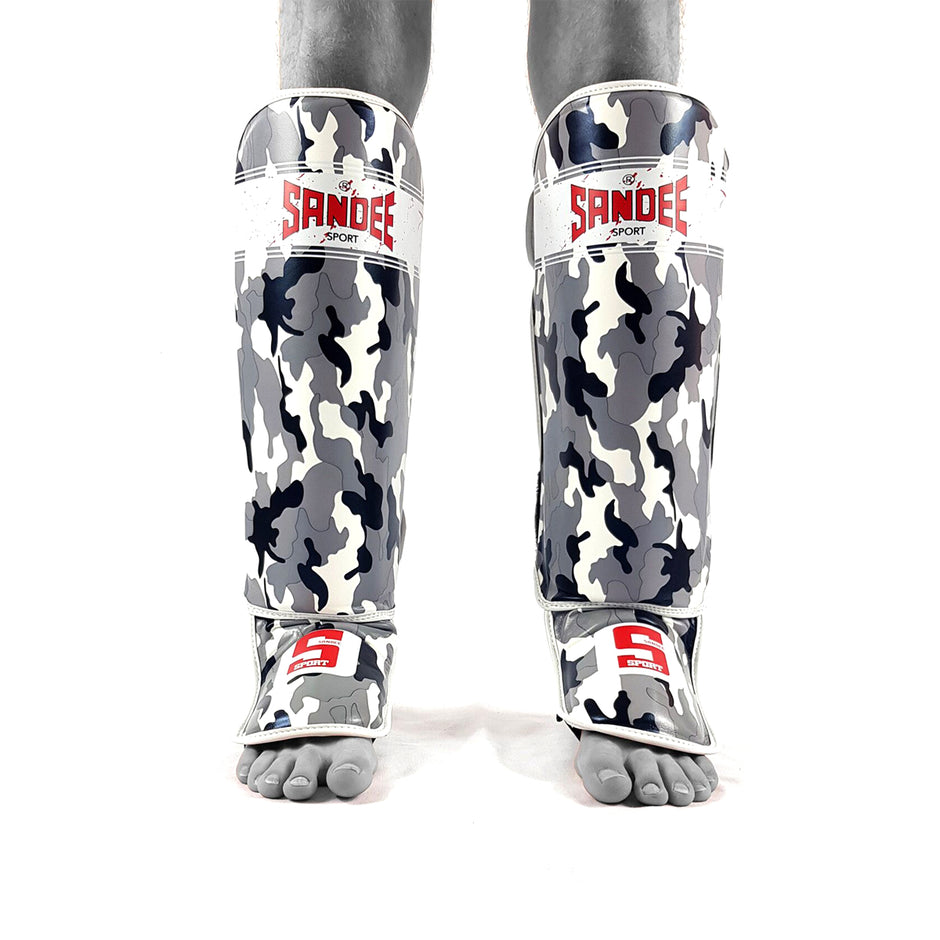 Sandee Sport Muay Thai Shin Guards-Camo