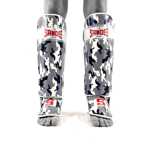 Sandee Sport Muay Thai Shin Guards-Camo