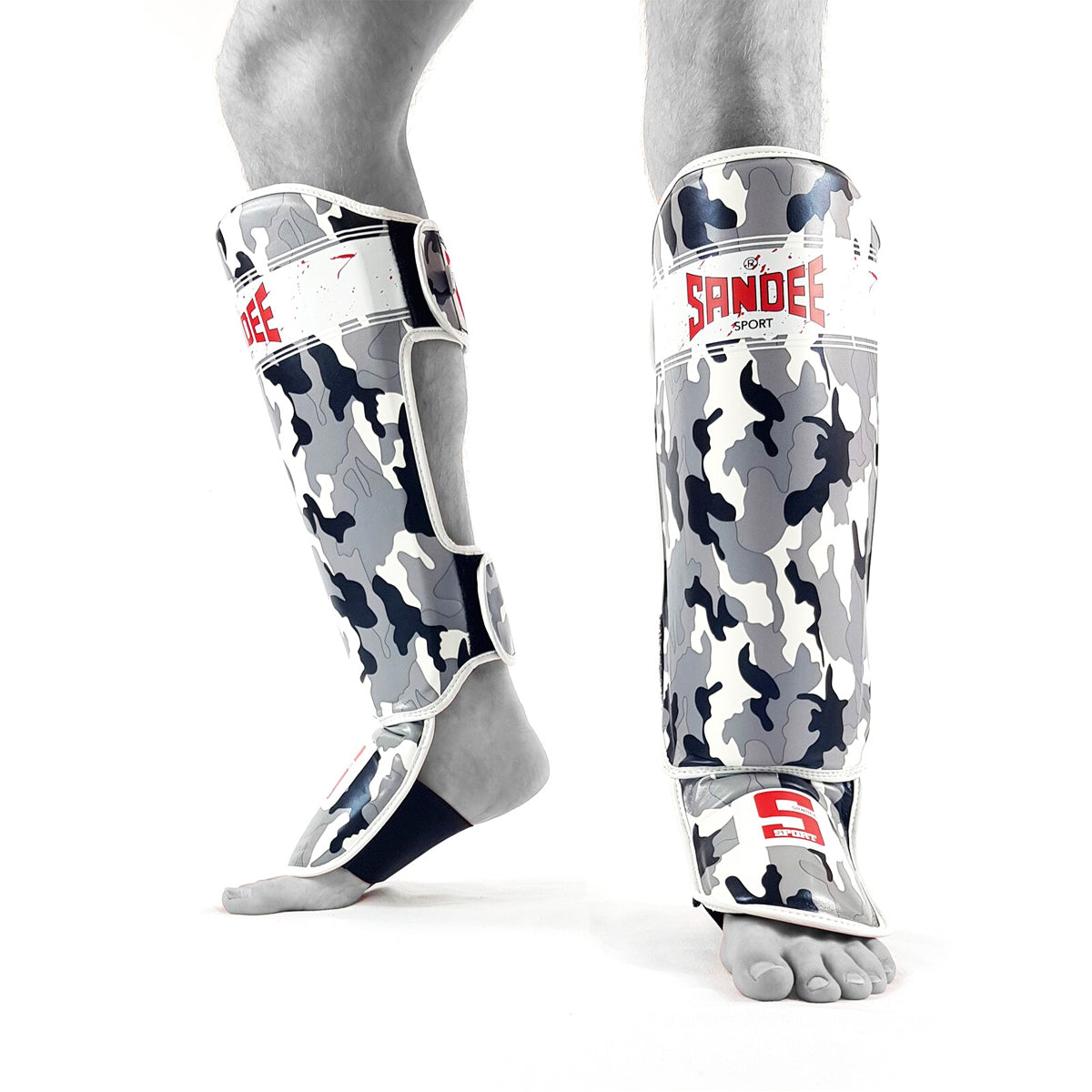Sandee Sport Muay Thai Shin Guards-Camo
