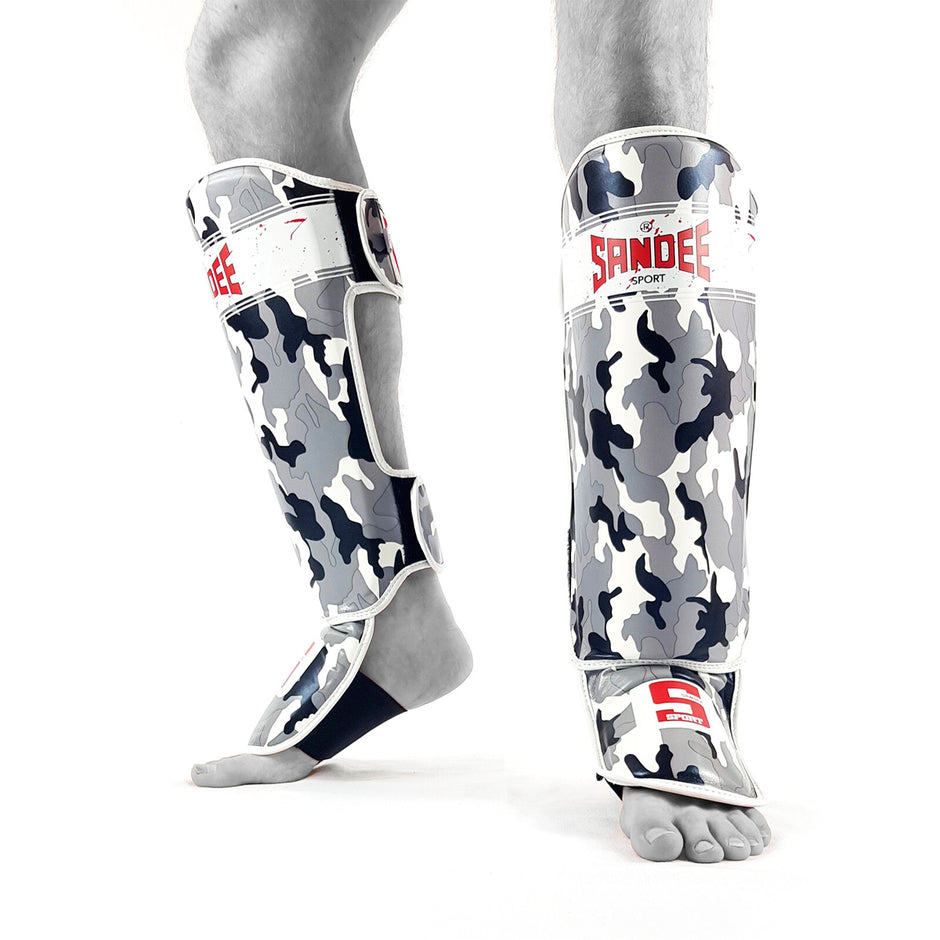 Sandee Sport Muay Thai Shin Guards-Camo