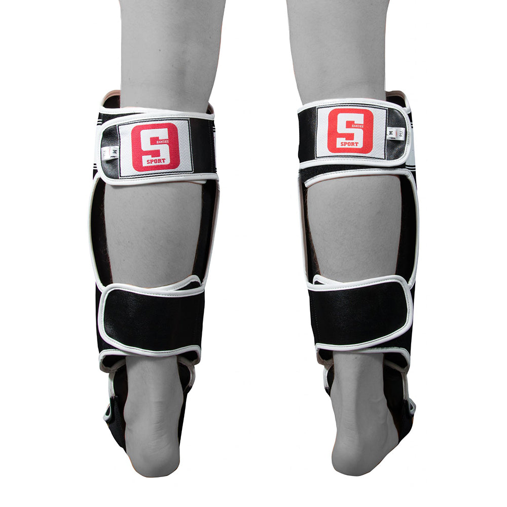 Sandee Sport Muay Thai Shin Guards-Black