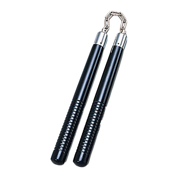 Nunchaku Black Oak with Grooves-12"