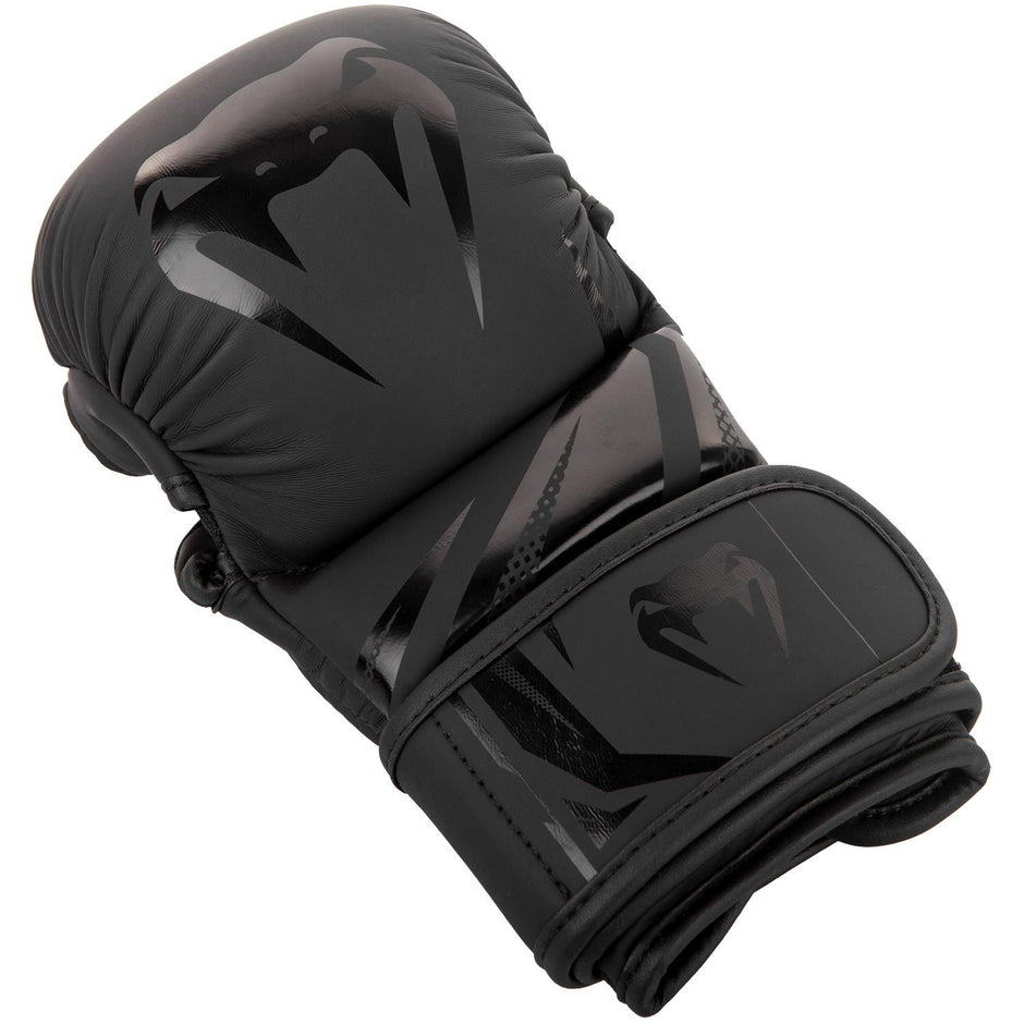 Venum MMA Challenger 7oz Sparring Gloves-Black/Black