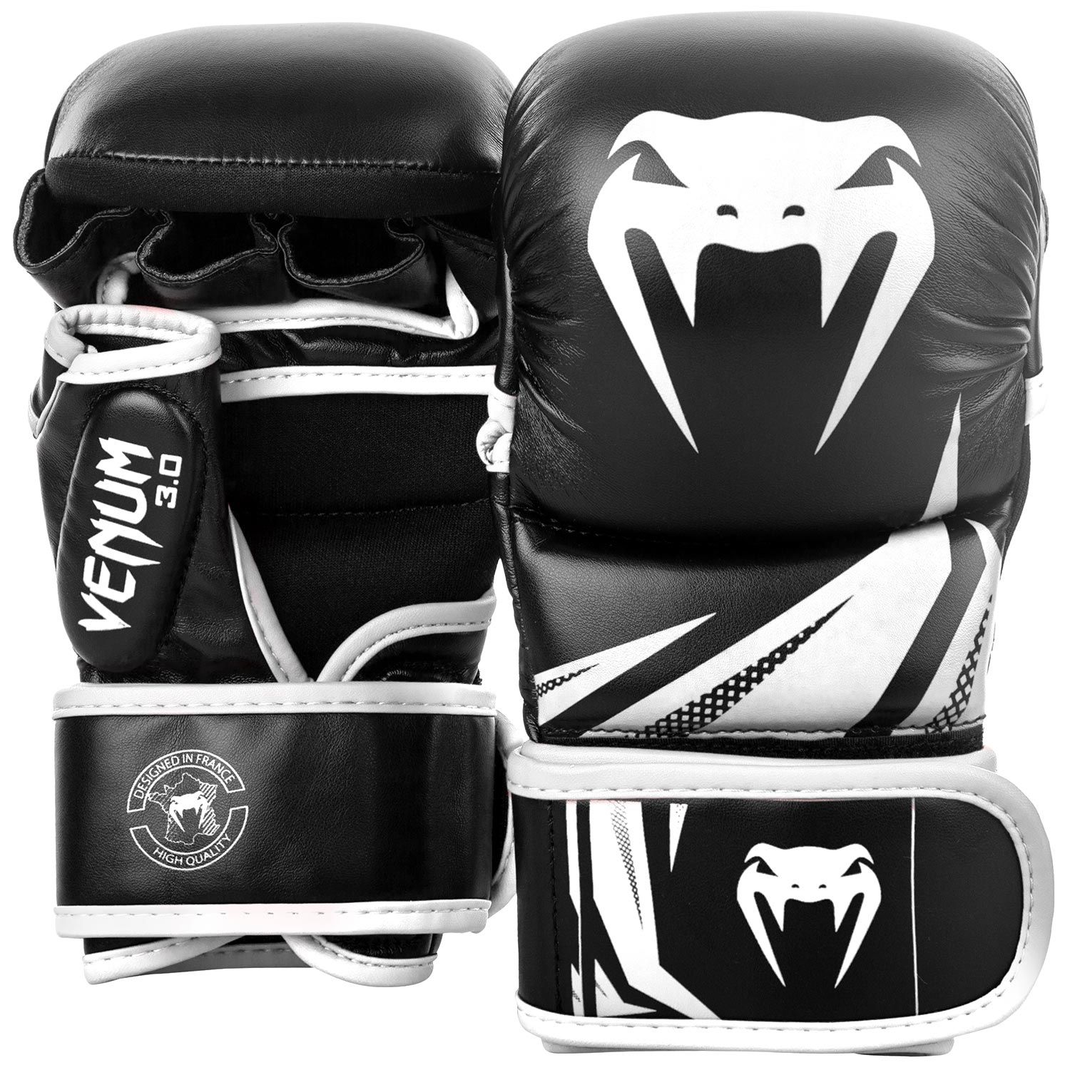 Venum MMA Challenger 7oz Sparring Gloves-Black/White