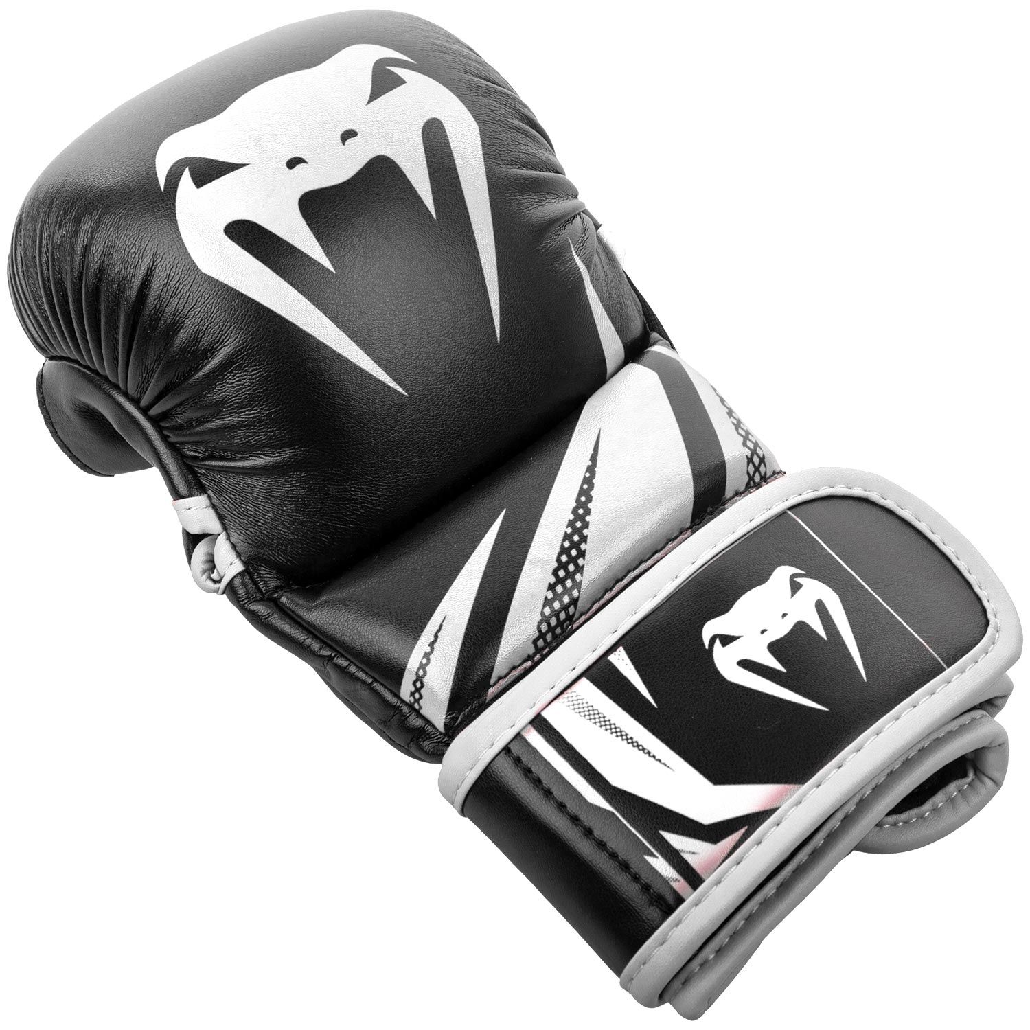 Venum MMA Challenger 7oz Sparring Gloves-Black/White