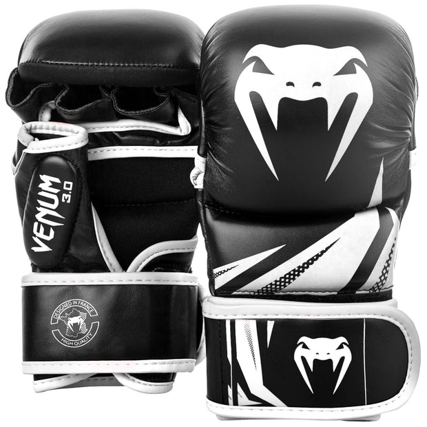Venum MMA Challenger 7oz Sparring Gloves-Black/White