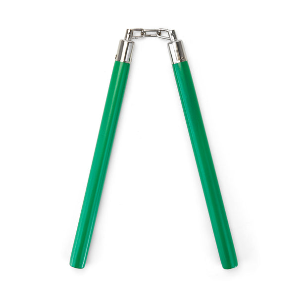 Green Competition Wooden Speed Nunchucks Chain-11"